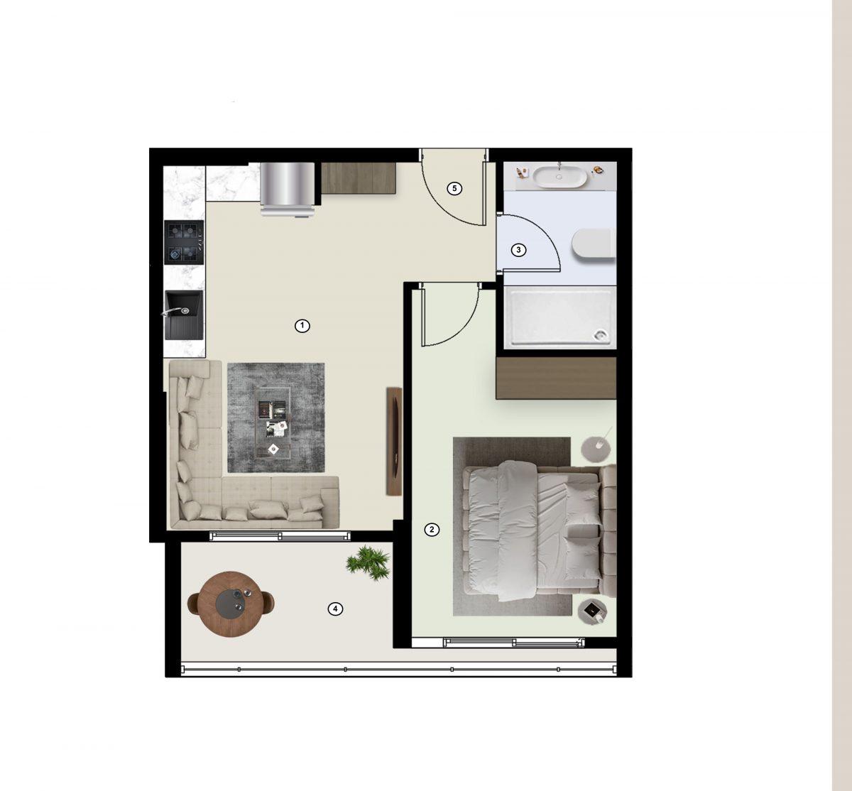 Modern project with 1+1 and 2+1 apartments in Mersin - Umbrella Group - Photo 39