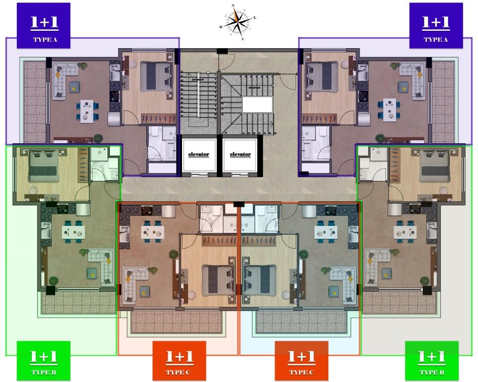 One bedroom apartment in the Mahmutlar area near the sea - Umbrella Group - Photo 22
