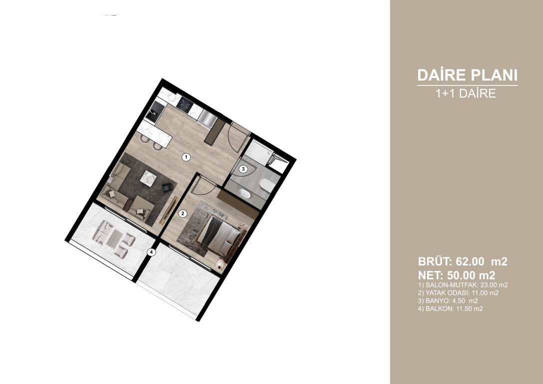 Investment residential complex 400 m from the sea in Mersin, Tomyuk district - Umbrella Group - Photo 14