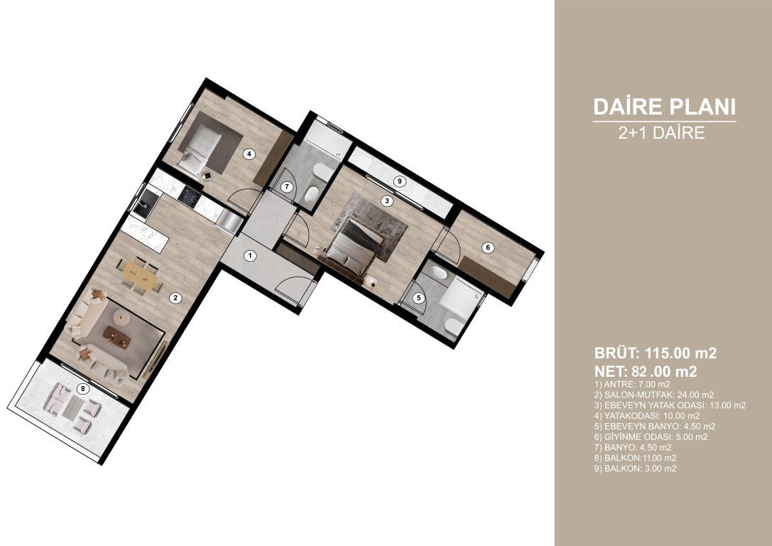 Investment residential complex 400 m from the sea in Mersin, Tomyuk district - Umbrella Group - Photo 13