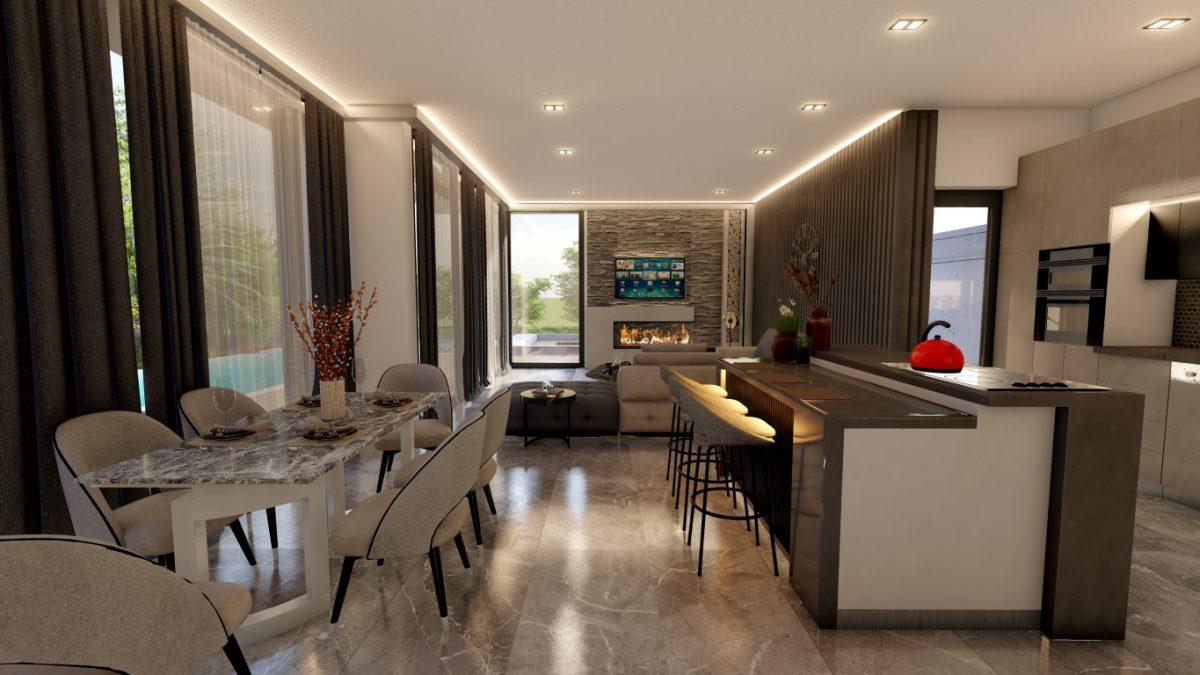 New design of villas in Northern Cyprus with sea and mountain views - Umbrella Group - Photo 12