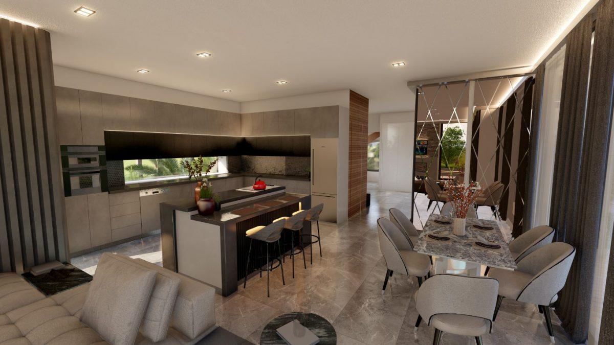 New design of villas in Northern Cyprus with sea and mountain views - Umbrella Group - Photo 11