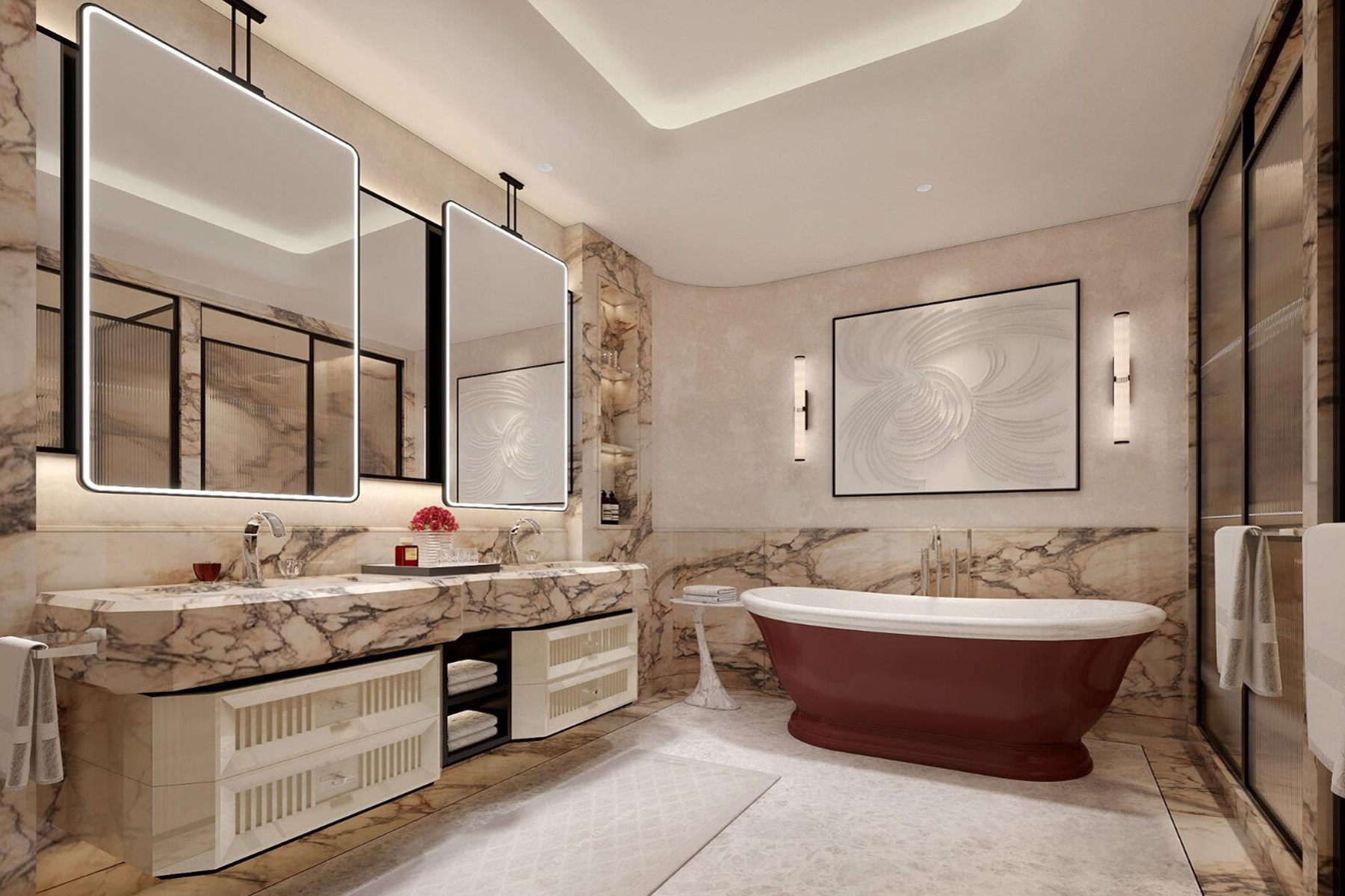 New design project Baccarat residence Luxury class in the center of Dubai - Umbrella Group - Photo 19