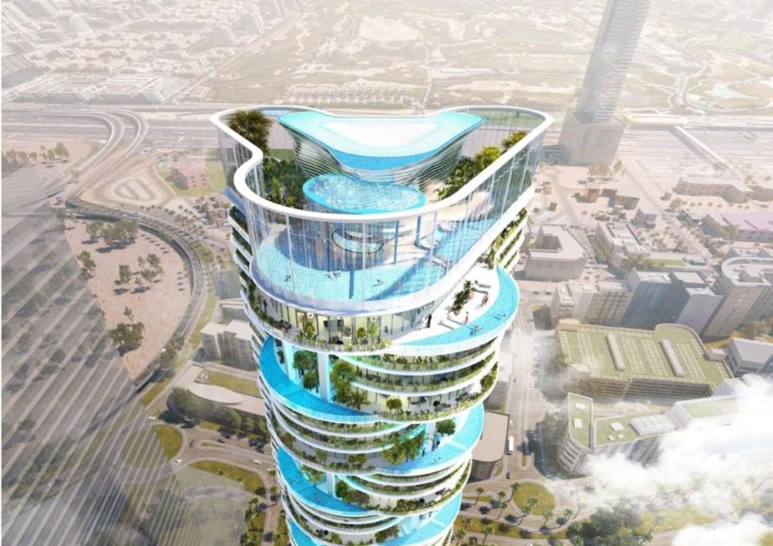 Damac Casa Tower luxury residential development with panoramic views of Palm Jumeirah and Dubai skyline - Umbrella Group - Photo 2
