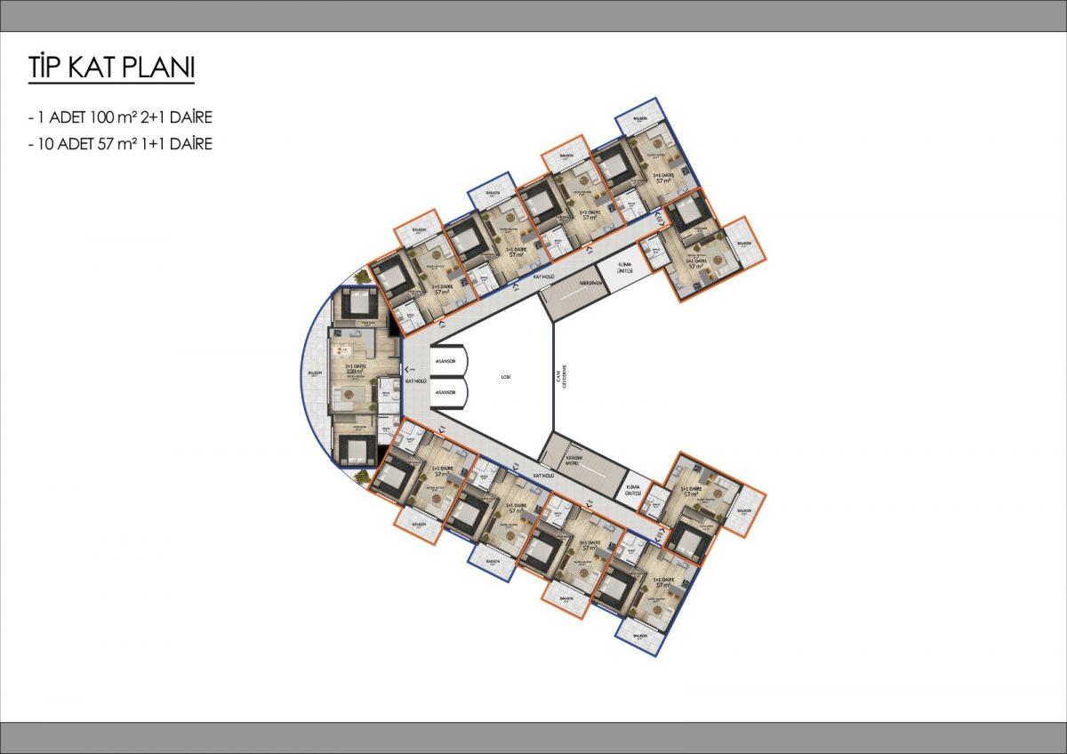 1+1 apartment in Gazipasha - Umbrella Group - Photo 17