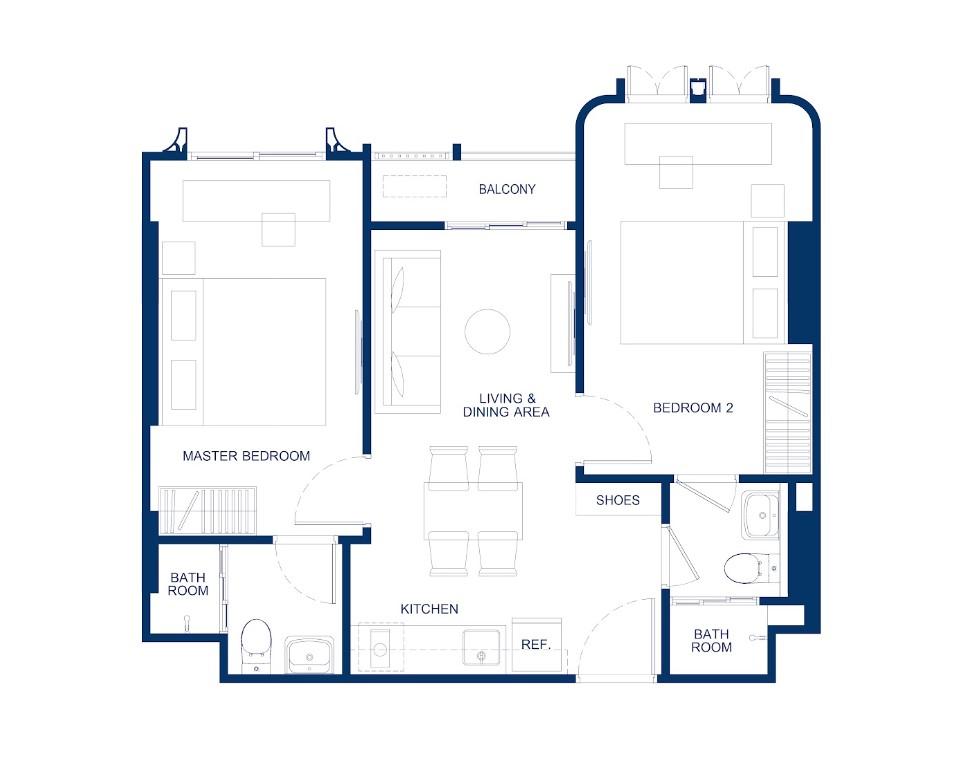 Low-rise complex with 1+1 and 2+1 apartments located in the center of Phuket - Umbrella Group - Photo 12