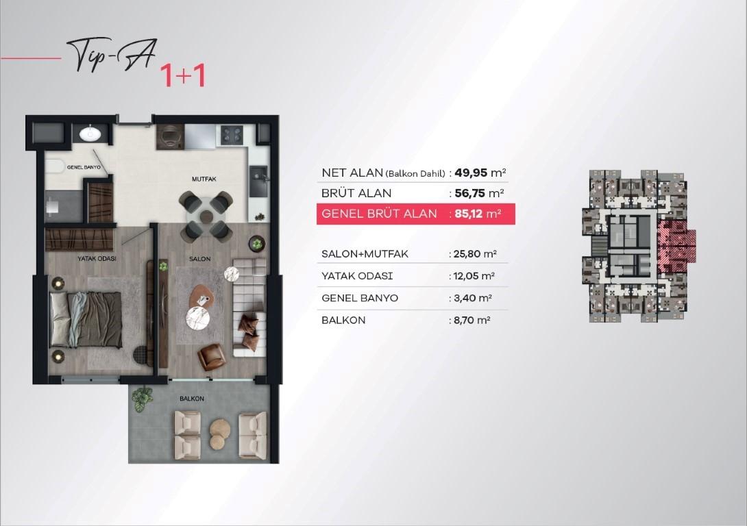 Prestigious residential complex in the center of Izmir, Konak district - Umbrella Group - Photo 15