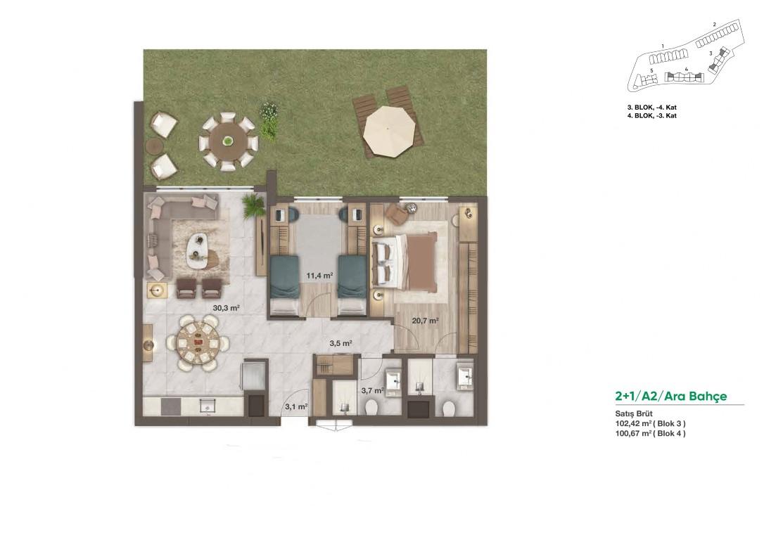 New project residential complex with large green space and many terraces - Umbrella Group - Photo 12