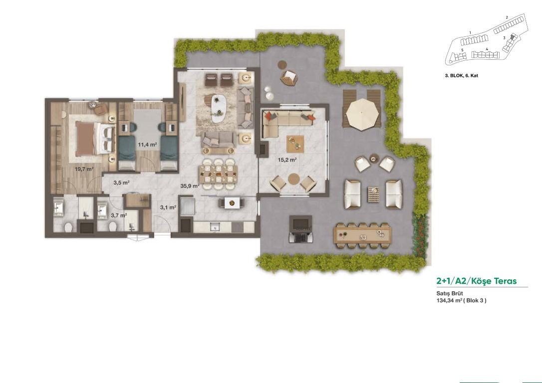 New project residential complex with large green space and many terraces - Umbrella Group - Photo 14