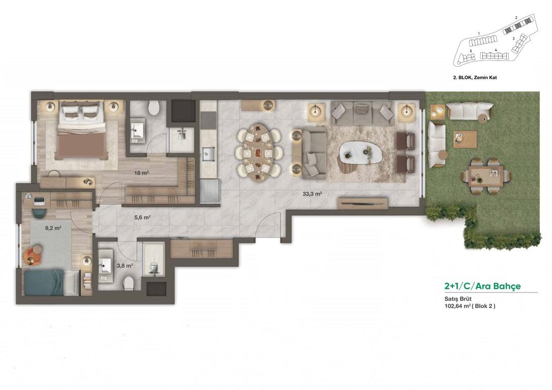 New project residential complex with large green space and many terraces - Umbrella Group - Photo 17