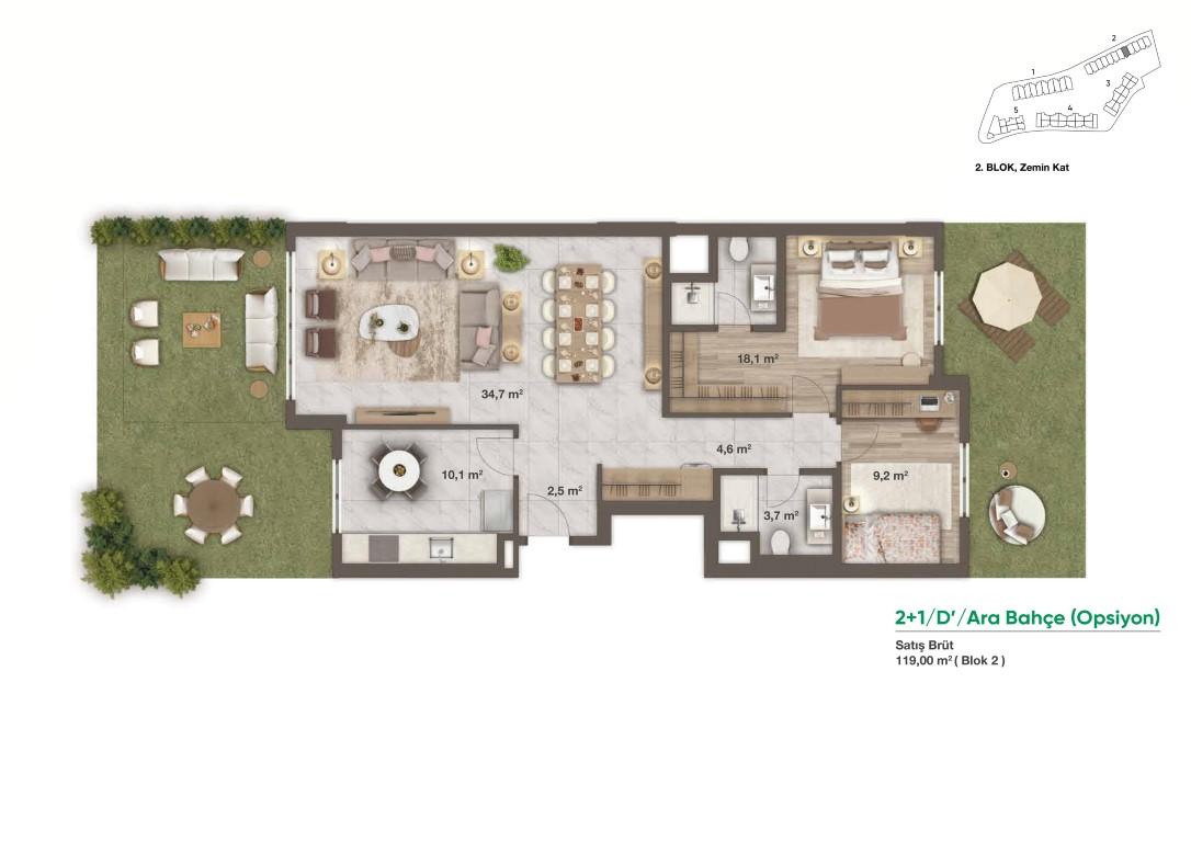 New project residential complex with large green space and many terraces - Umbrella Group - Photo 18