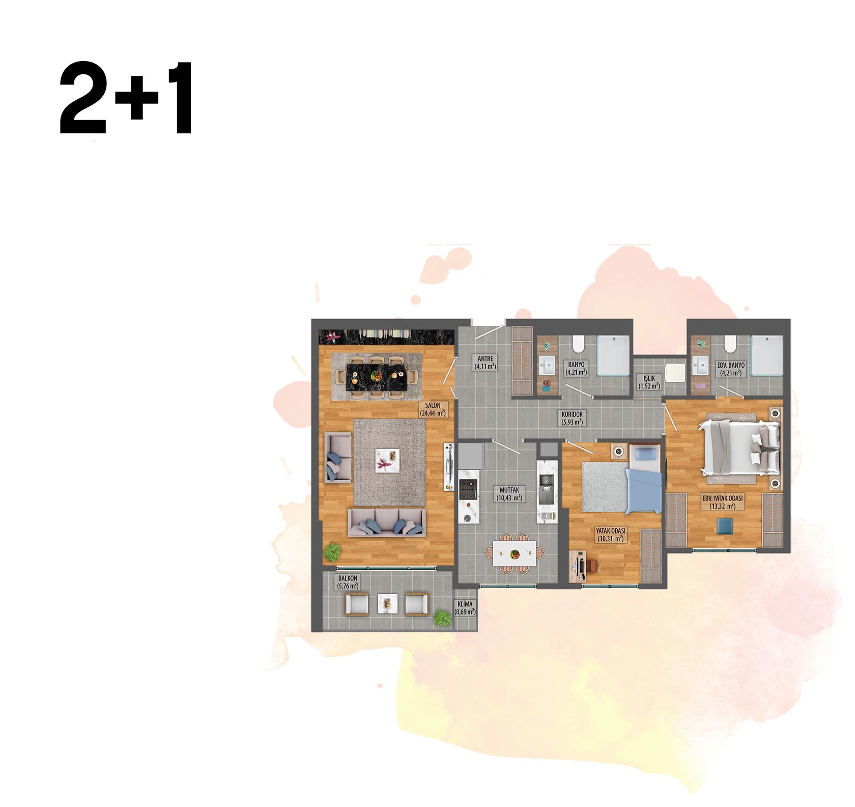 New project in Istanbul with spacious plans 1+1, 2+1 and 3+1 - Umbrella Group - Photo 8