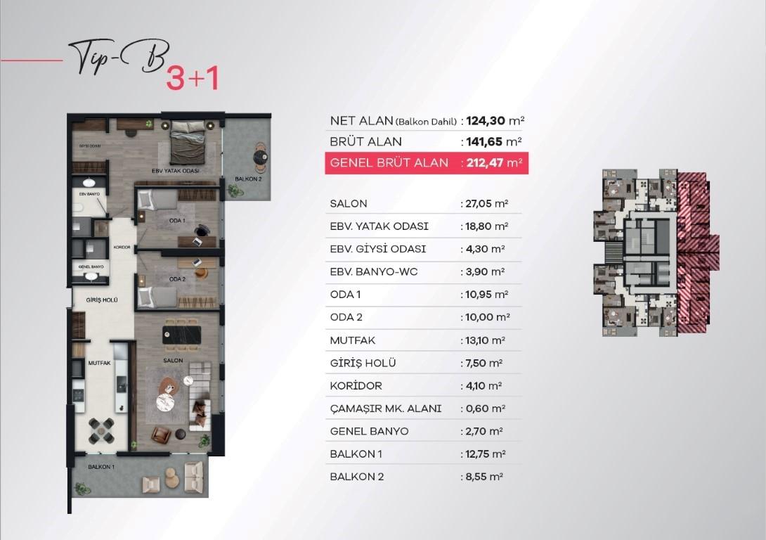 Prestigious residential complex in the center of Izmir, Konak district - Umbrella Group - Photo 17