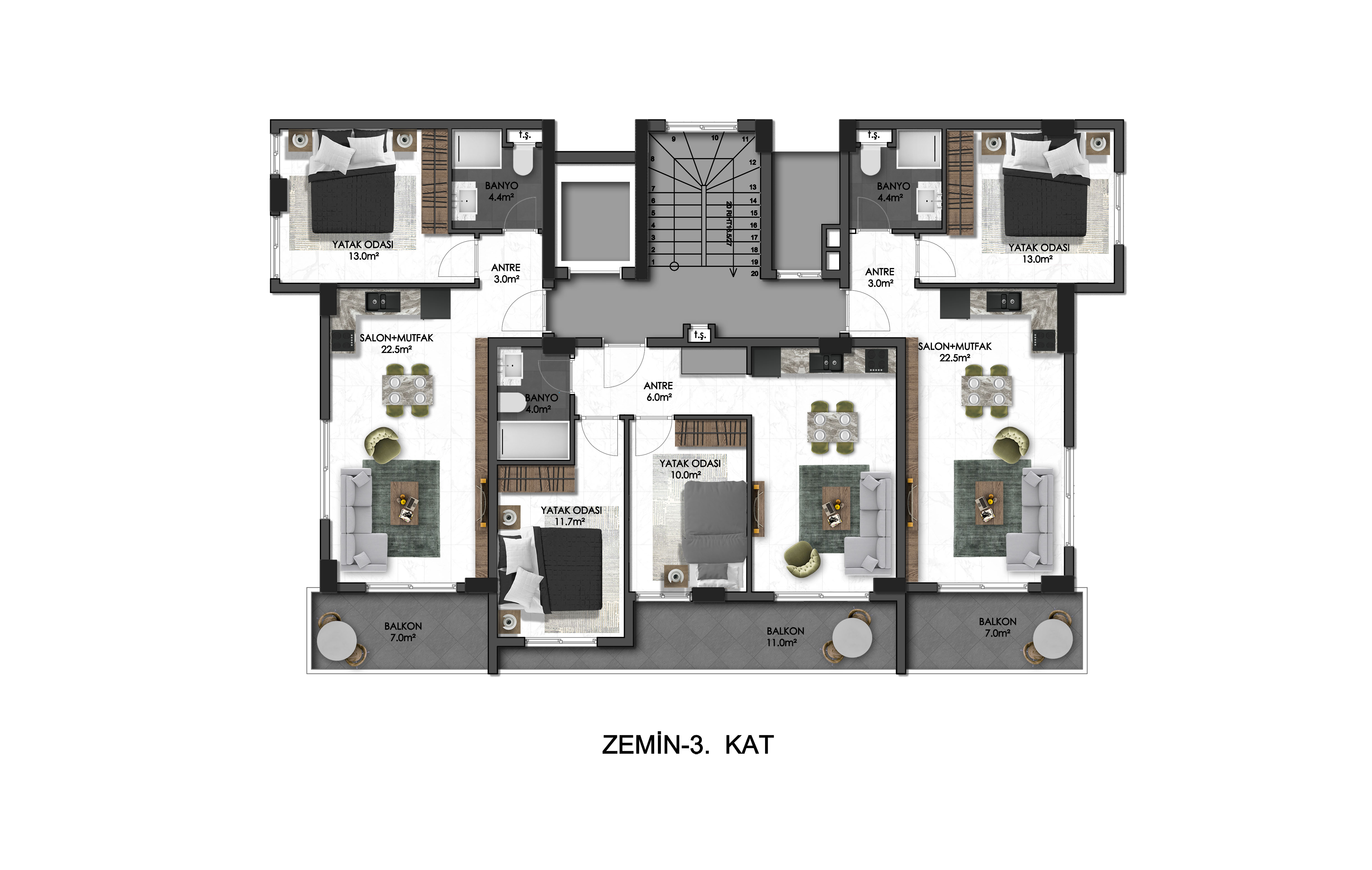 Spacious apartments in a new residential complex in Oba district - Umbrella Group - Photo 17
