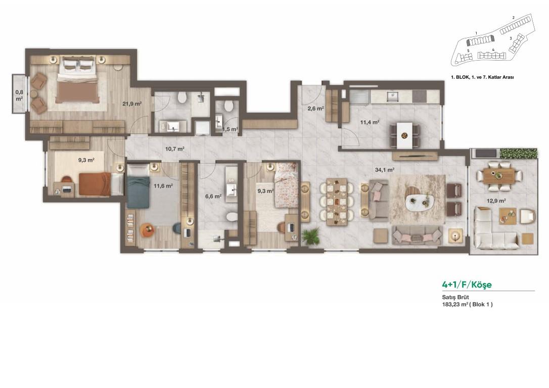 New project residential complex with large green space and many terraces - Umbrella Group - Photo 23