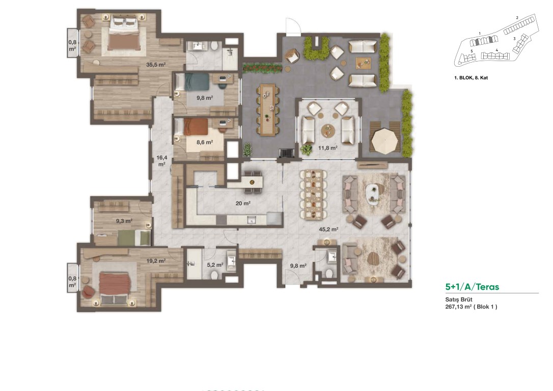New project residential complex with large green space and many terraces - Umbrella Group - Photo 24