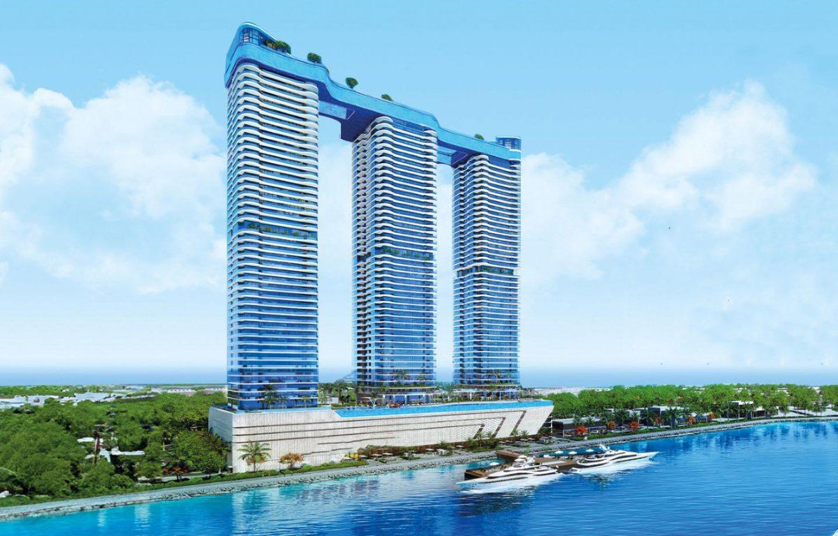 Danube Oceanz Tower 3 is located in the heart of Dubai Maritime City - Umbrella Group