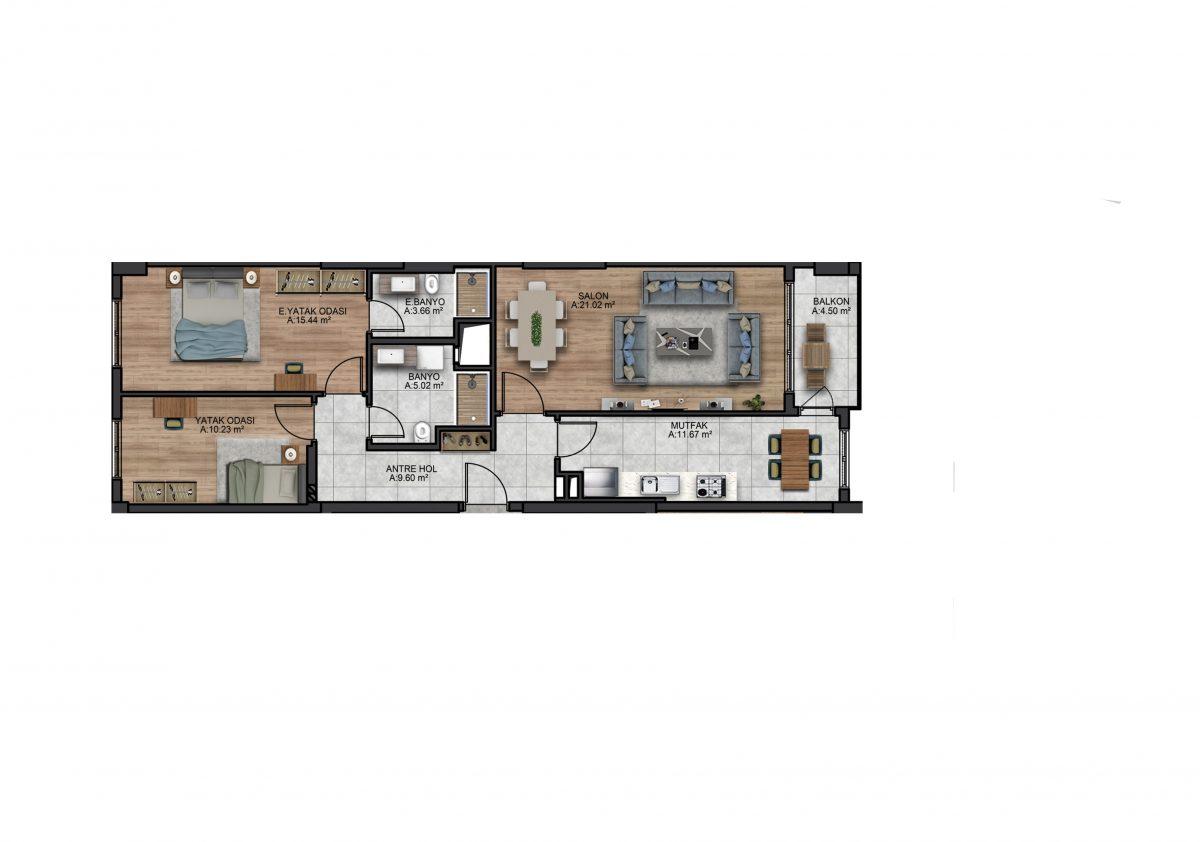 New modern project with 2+1 and 3+1 apartments in Istanbul - Umbrella Group - Photo 11