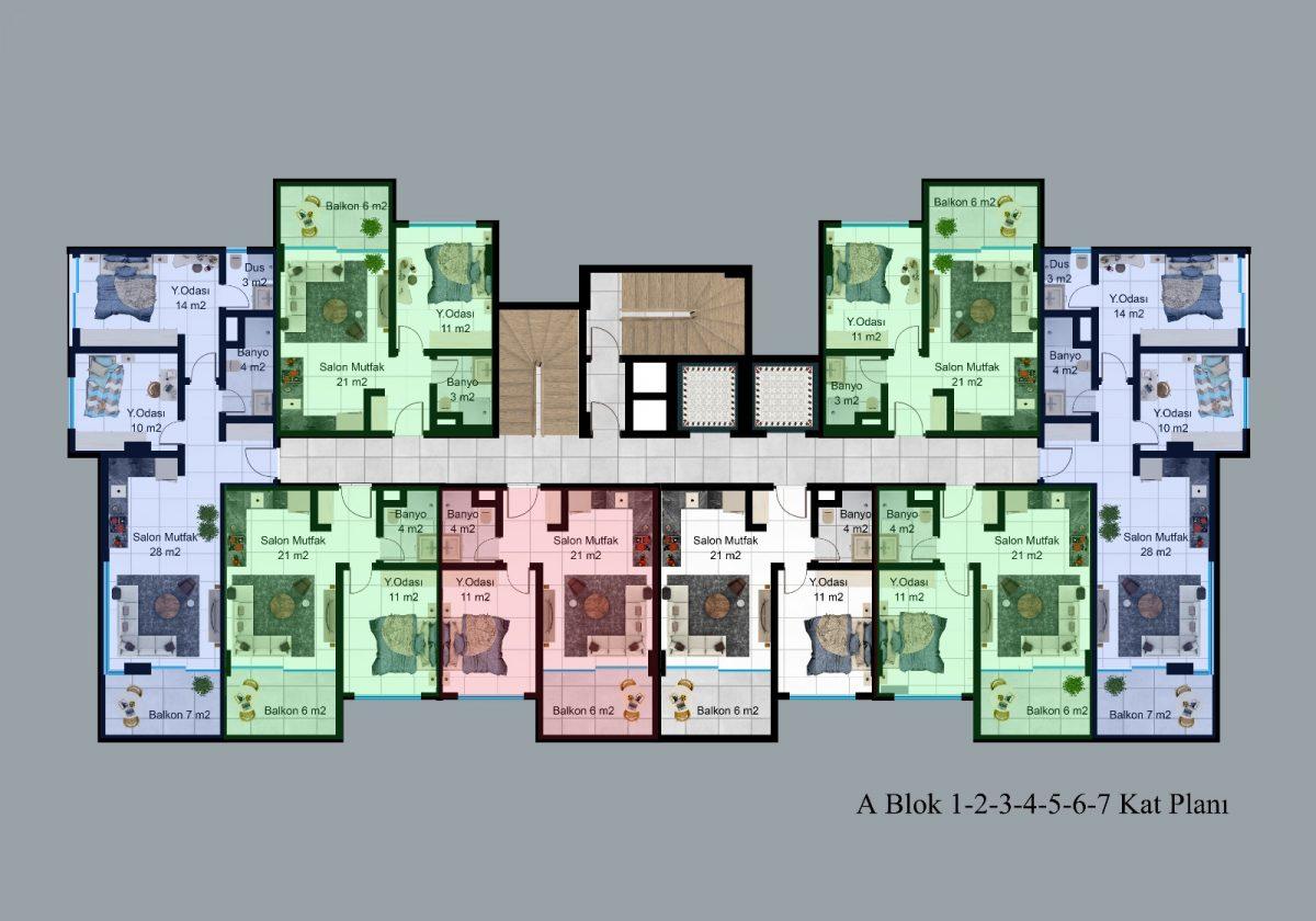 1+1 apartment in a new complex near Cleopatra beach - Umbrella Group - Photo 19