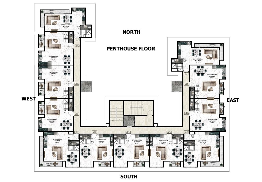 2+1 penthouse in Mahmutlar - Umbrella Group - Photo 23