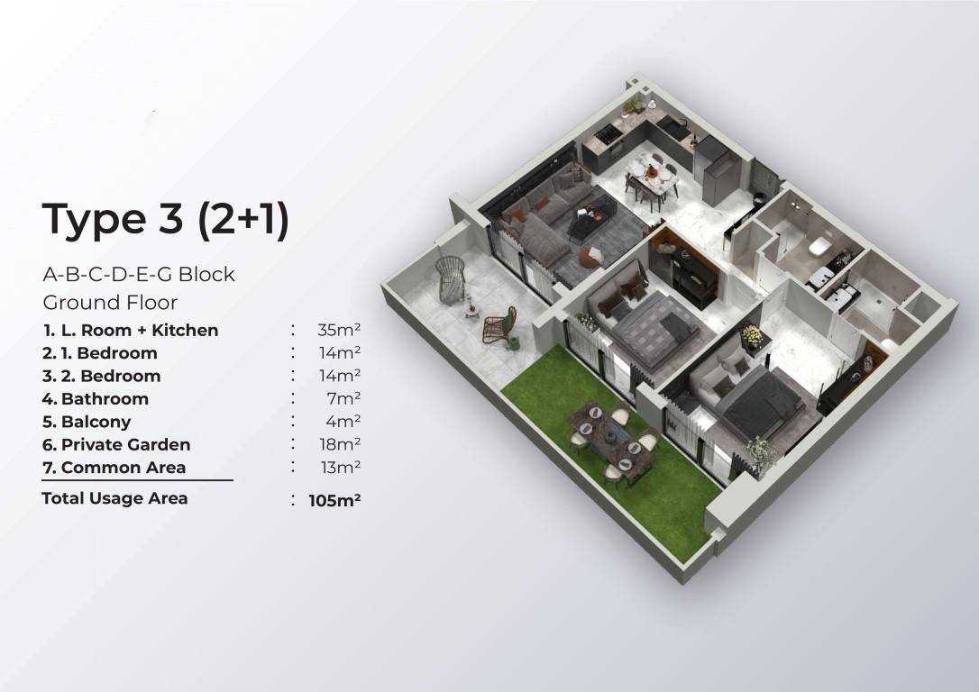 Large-scale project of a modern residential complex on the first coastline in the Iskele area - Umbrella Group - Photo 13