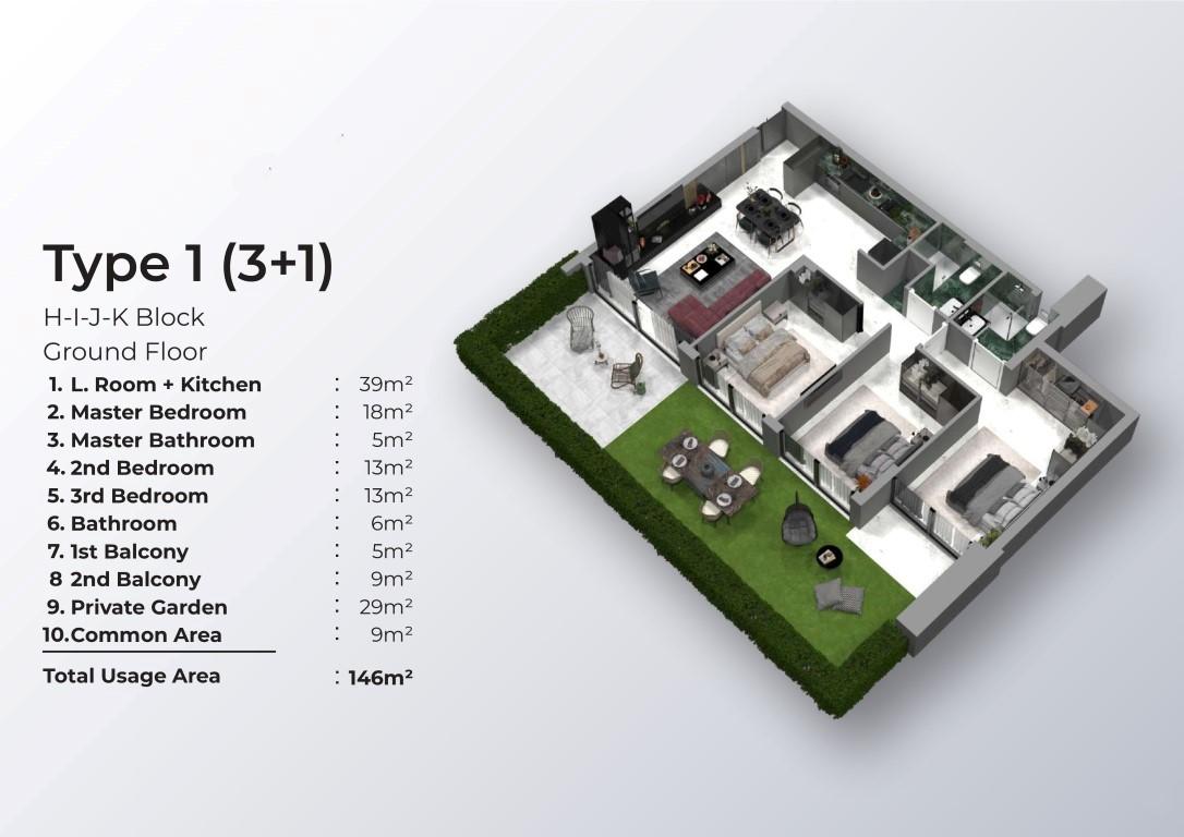 Large-scale project of a modern residential complex on the first coastline in the Iskele area - Umbrella Group - Photo 14