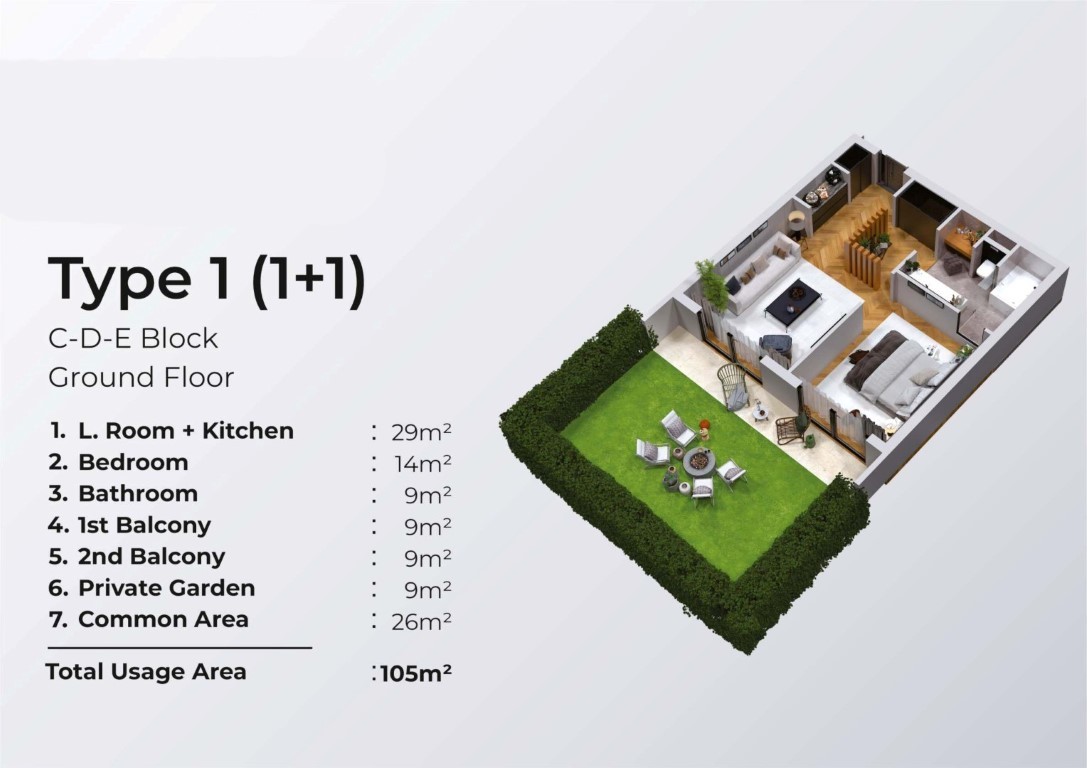 Loft-style 1+0 and 1+1 apartments on the first coastline in Iskele - Umbrella Group - Photo 19