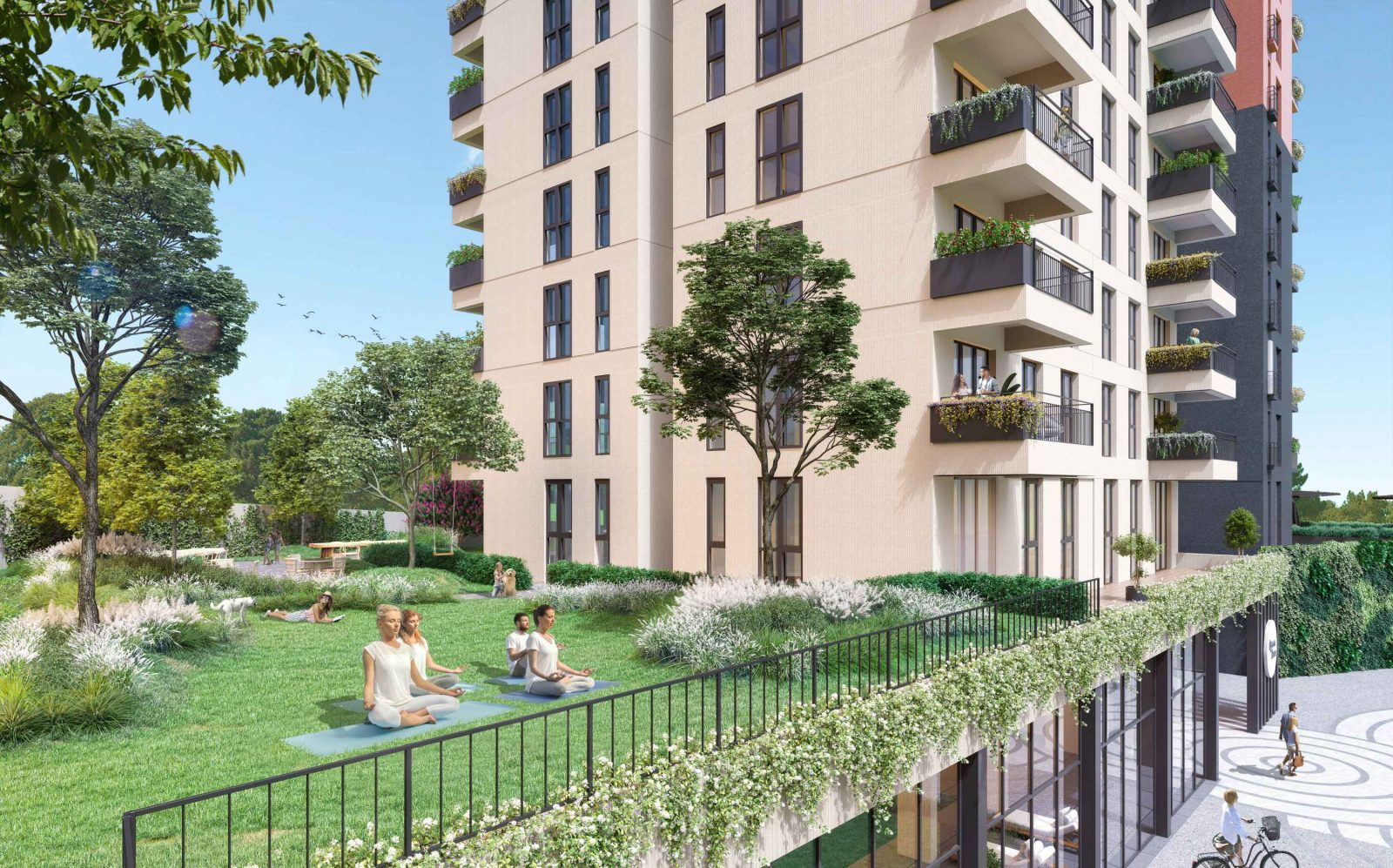 New project residential complex with large green space and many terraces - Umbrella Group - Photo 3