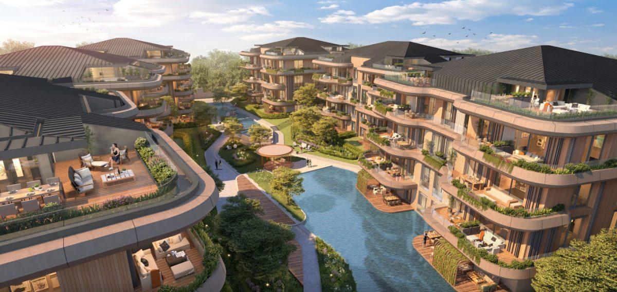 Modern project with decorative lake in Istanbul - Umbrella Group