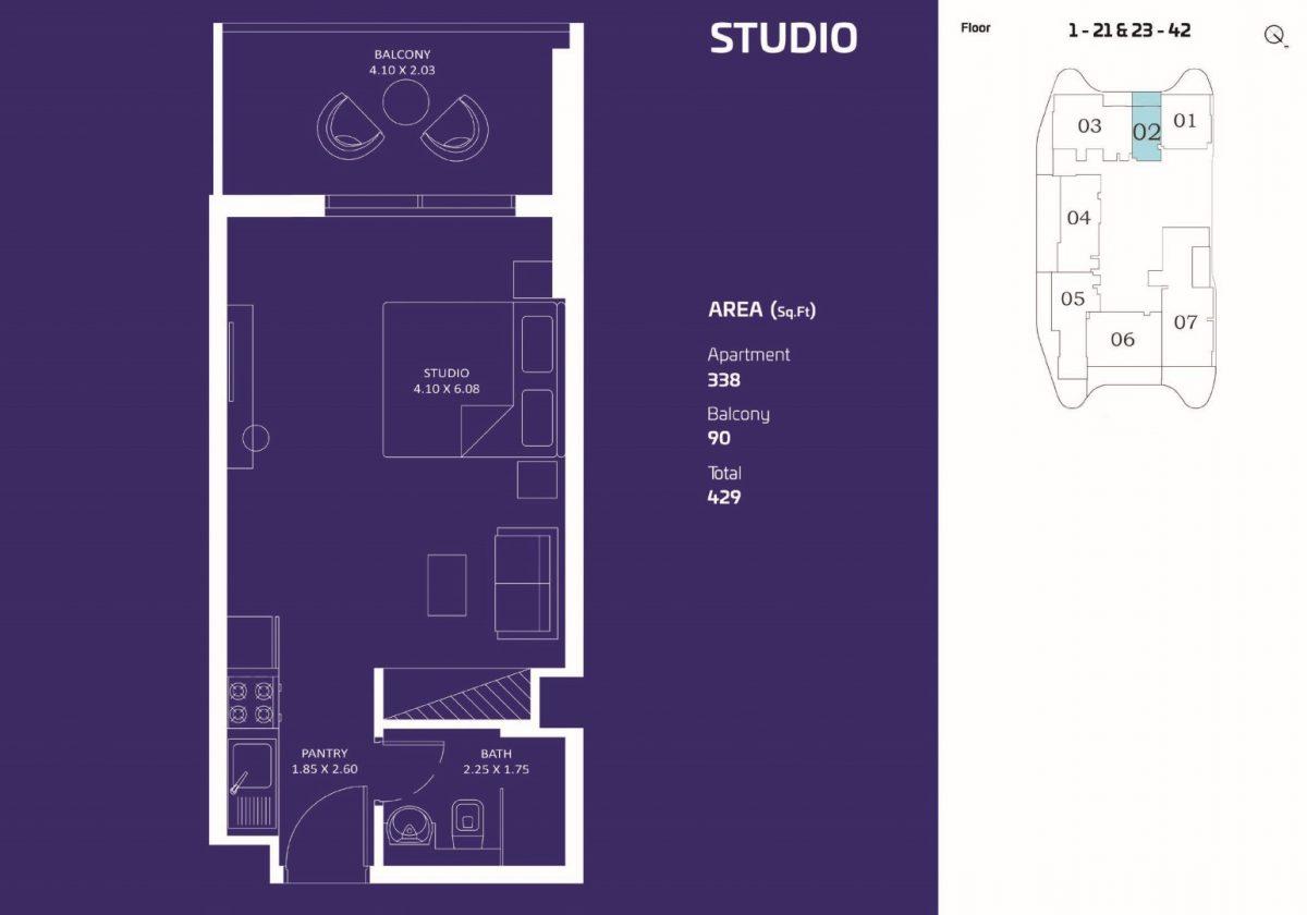 Danube Oceanz Tower 3 is located in the heart of Dubai Maritime City - Umbrella Group - Photo 6