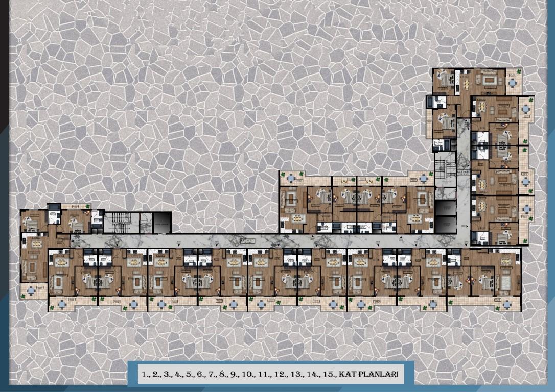 Cosy residential complex in Mersin, Tomyuk district - Umbrella Group - Photo 11