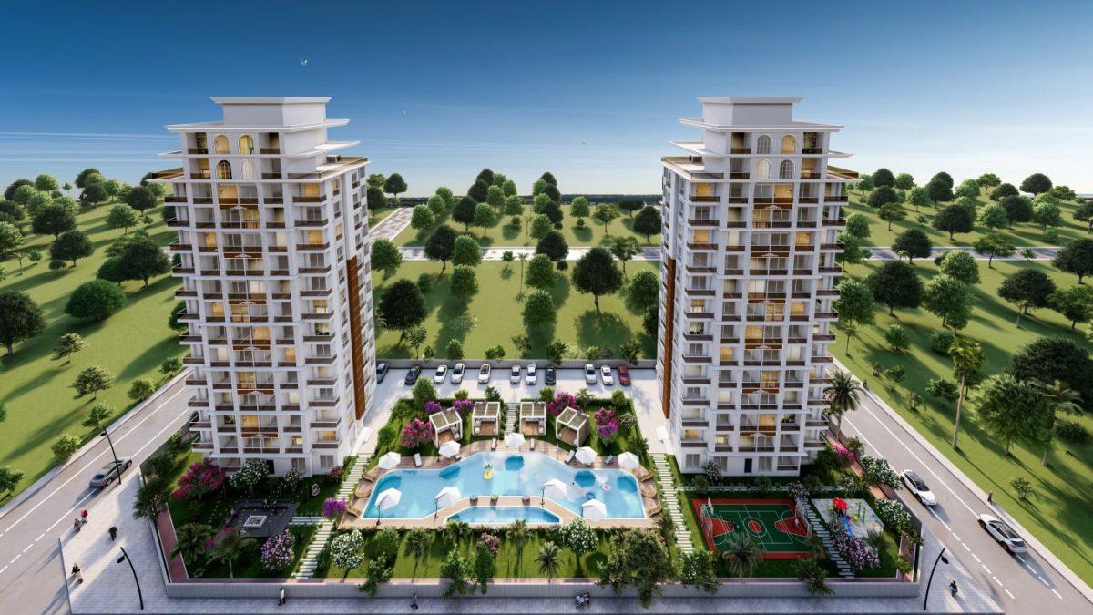 New cosy residential complex in Mersin, 1+1, 2+1 apartments - Umbrella Group