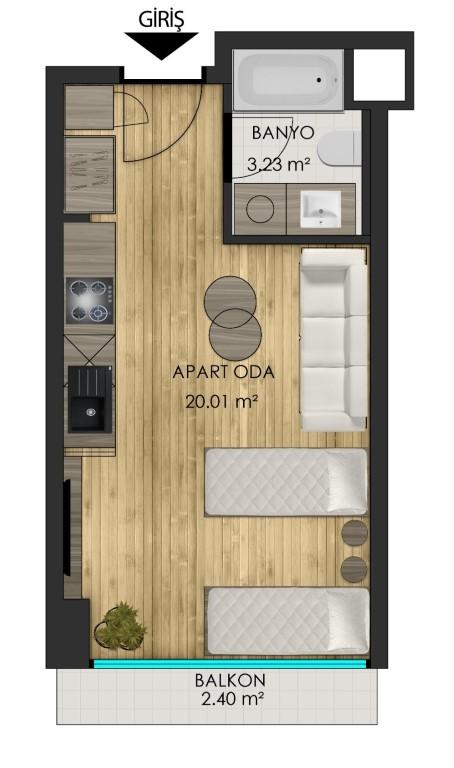 Investment suite project in the new and promising city of Yalova with guaranteed rent - Umbrella Group - Photo 16