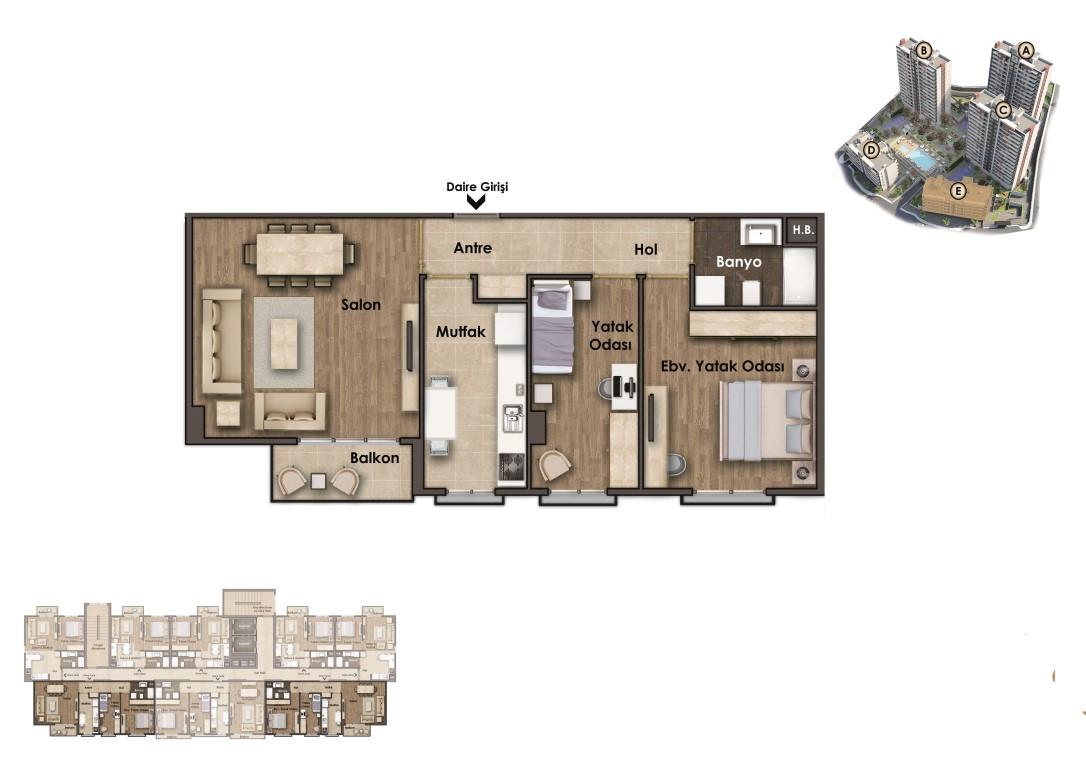 Residential complex in the Asian part of Istanbul district Cartal - Umbrella Group - Photo 9