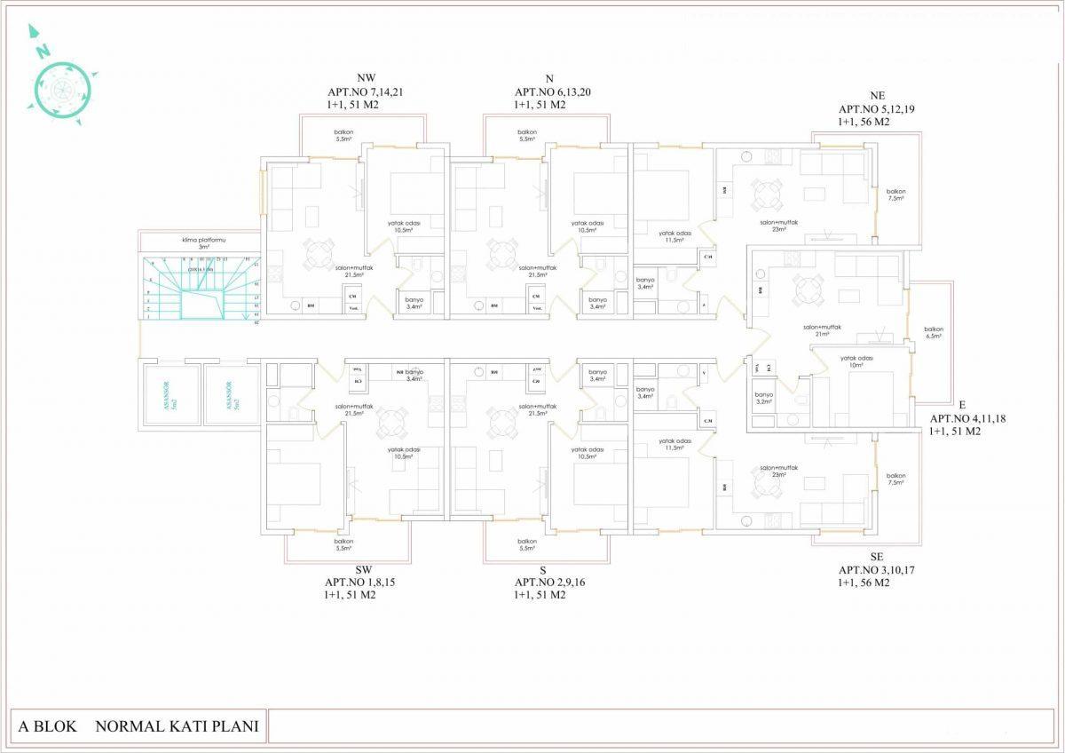 1+1 apartment near Cleopatra beach - Umbrella Group - Photo 18