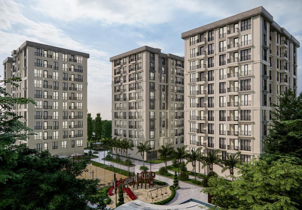 New project under construction in Istanbul, with 2+1 and 3+1 apartments - Umbrella Group