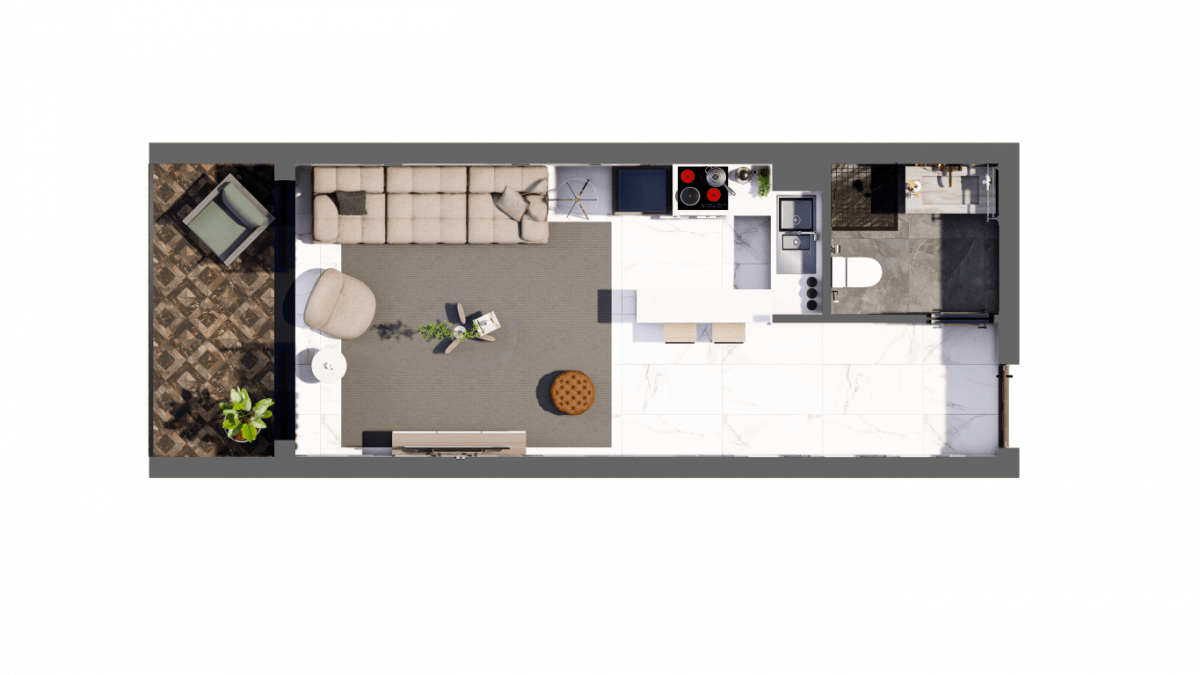 1+0 , 1+1 and 2+1 apartments in Northern Cyprus, 1000 m from the sea - Umbrella Group - Photo 13