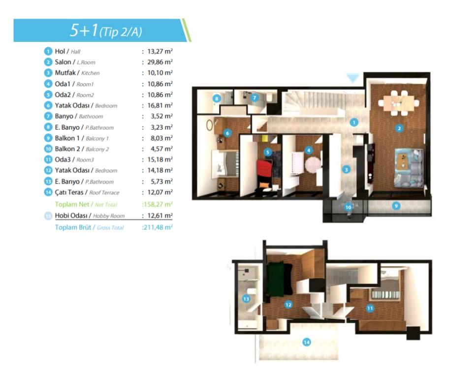 2+1 and 5+1 apartments in Yalova - Umbrella Group - Photo 19