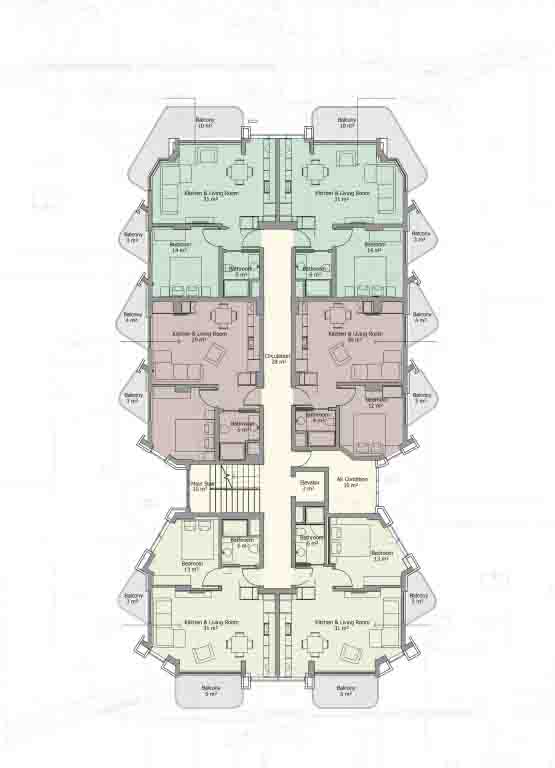 New residential complex located on the first coastline, in the most popular area of Mahmutlar - Umbrella Group - Photo 21