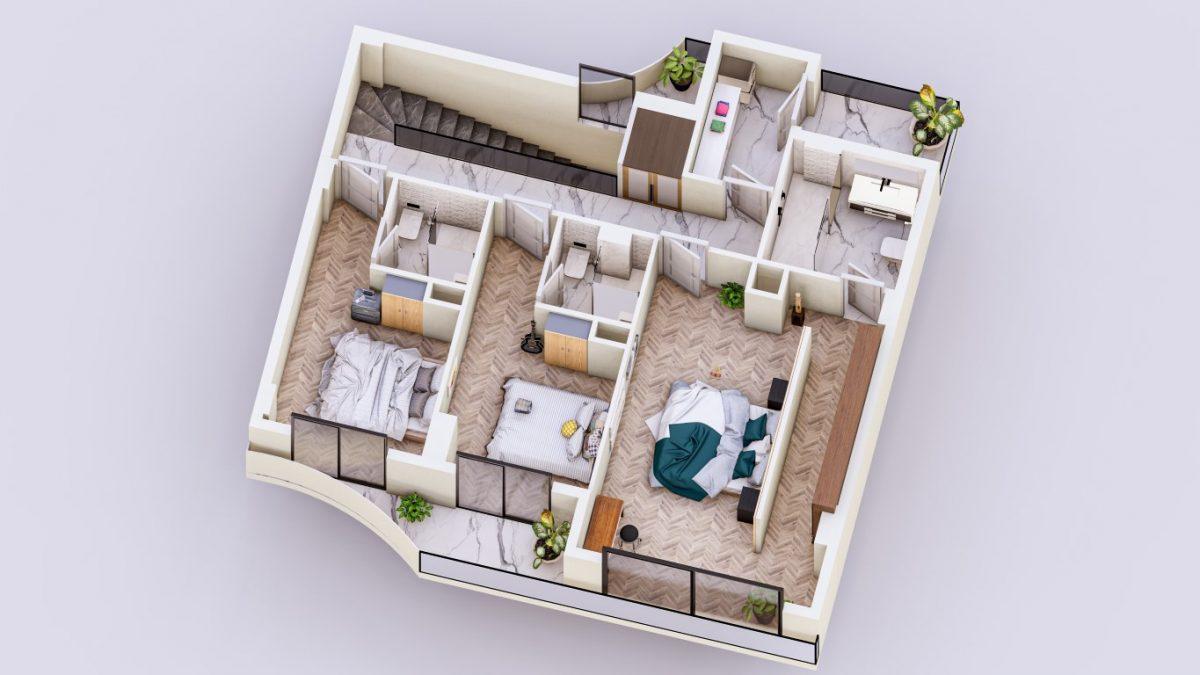 Complex villas in Mersin with private pool - Umbrella Group - Photo 7