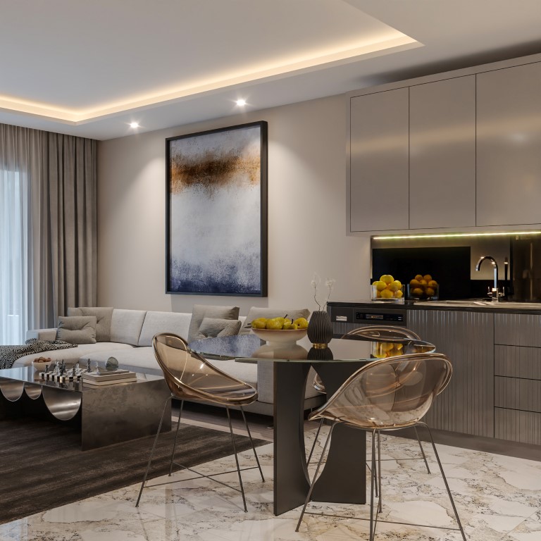 Residential complex under construction, with 1+1 and 2+1 apartments, Mersin - Umbrella Group - Photo 19