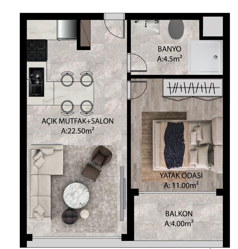 New premium project in one of the most promising areas of Antalya - Altyntash - Umbrella Group - Photo 25