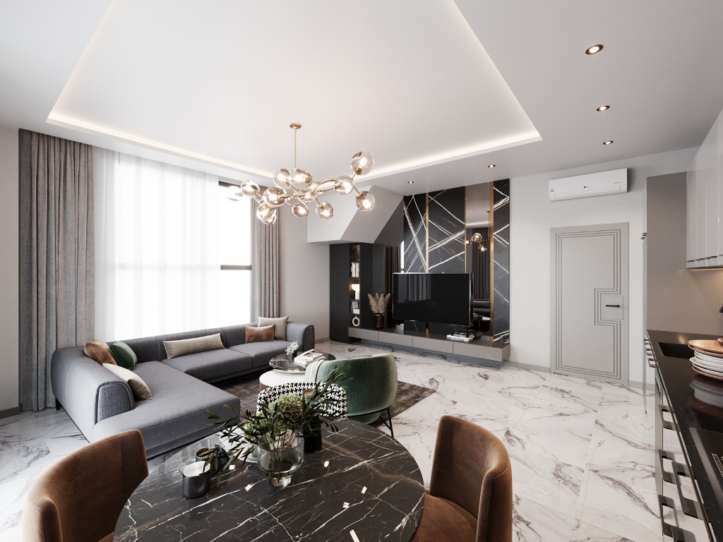 New residential complex with 1+1, 2+1 and 3+1 apartments in the center of Alanya - Umbrella Group - Photo 33