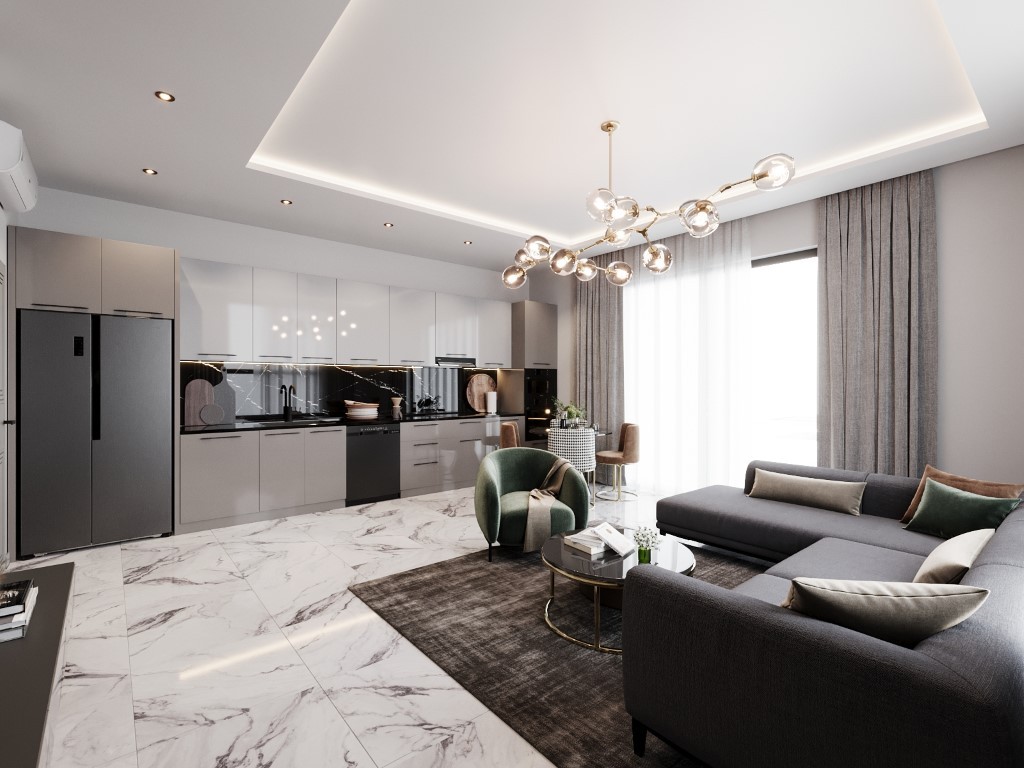 New residential complex with 1+1, 2+1 and 3+1 apartments in the center of Alanya - Umbrella Group - Photo 35