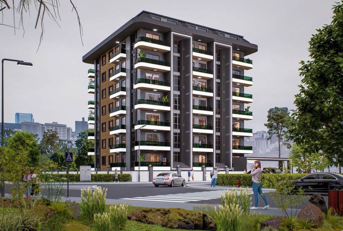 New residential complex with 1+1, 2+1 and 3+1 apartments in the center of Alanya - Umbrella Group - Photo 2
