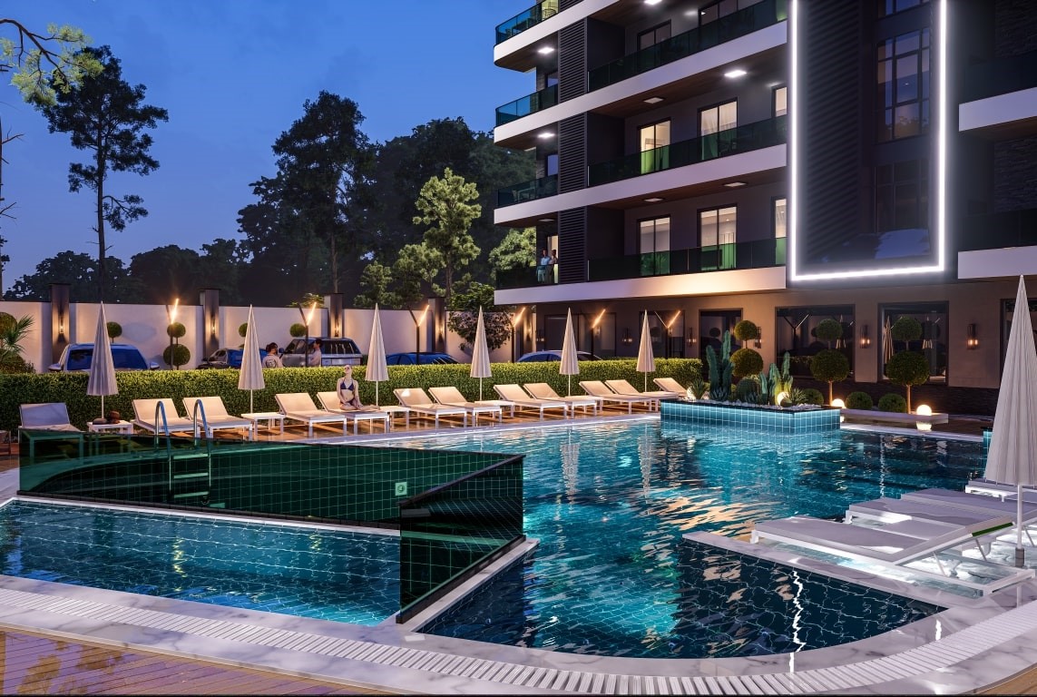 New residential complex with 1+1, 2+1 and 3+1 apartments in the center of Alanya - Umbrella Group - Photo 12