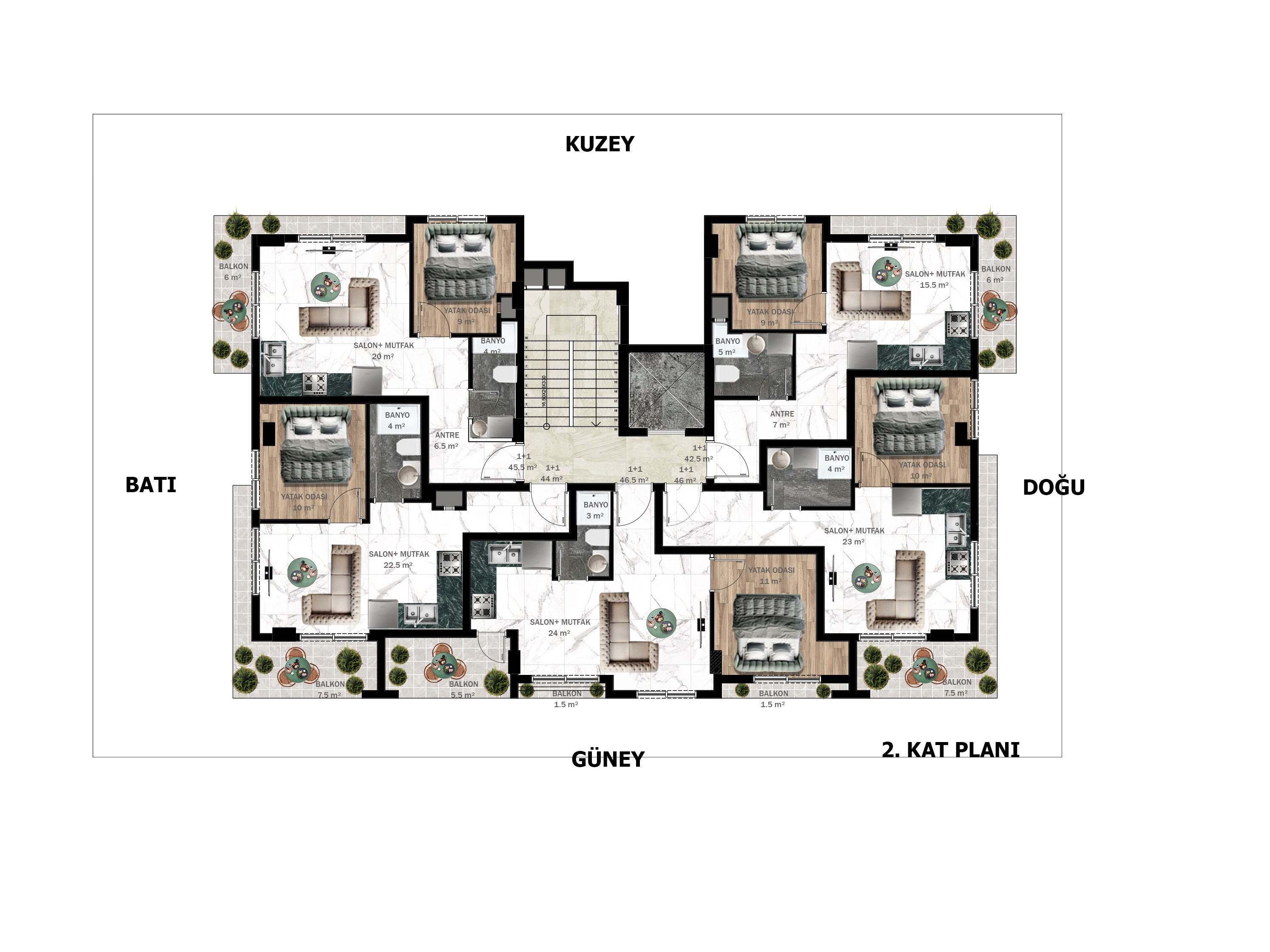 New residential complex in central Alanya - Umbrella Group - Photo 14
