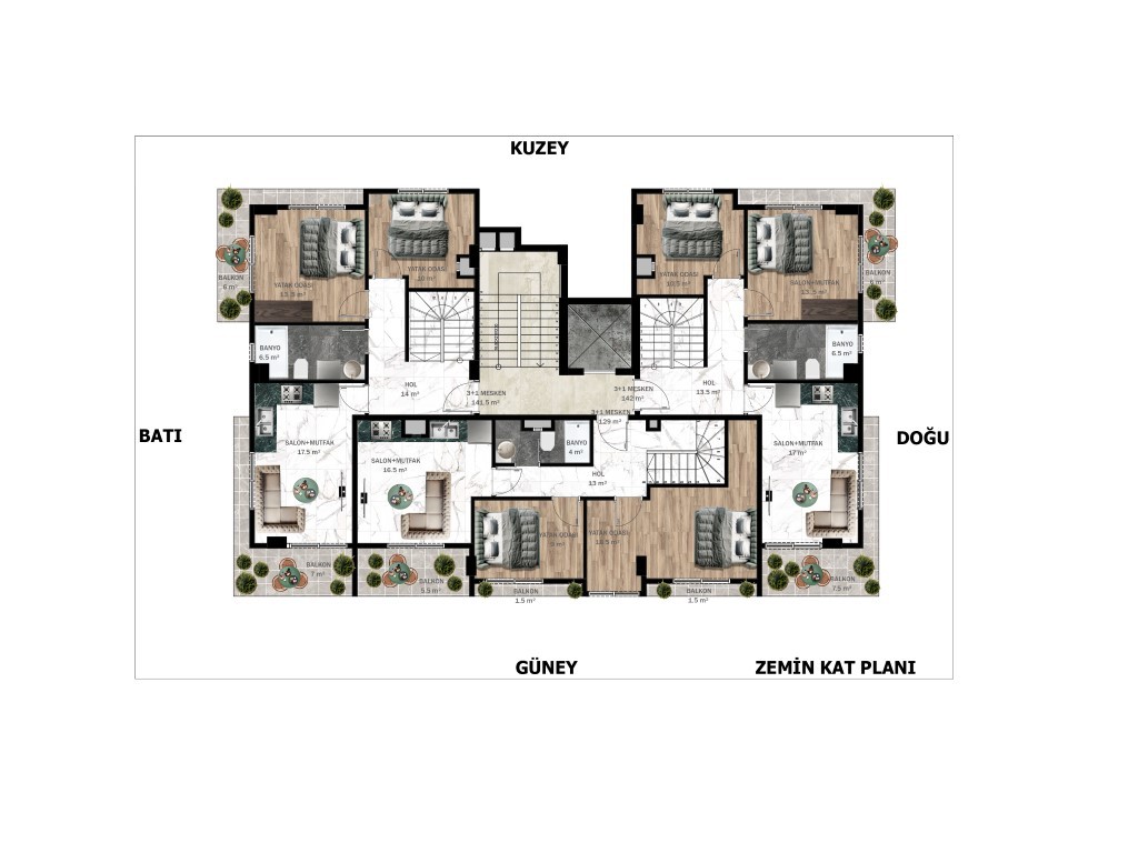 New residential complex in central Alanya - Umbrella Group - Photo 13