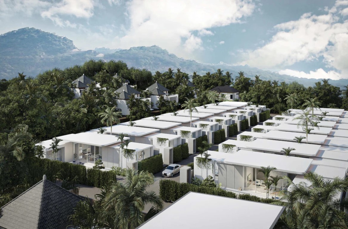 Set of luxury private villas with pool Charn Baan Saiyuan in tropical style, Thailand - Umbrella Group