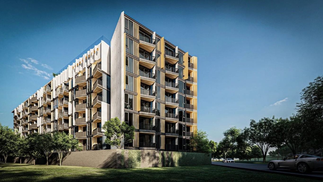 Eight-storey apartment complex VIP Venus in modern style (Phuket) - Umbrella Group